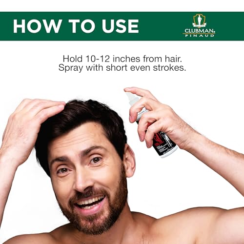 Clubman Supreme Non Aerosol Hairspray ? Extra Hold Styling & Grooming Hair Spray for Men with Panthenol, 8 fl oz