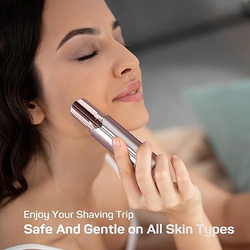 Gurelax Women's Electric Face Shaver - Painless Facial Hair Remover