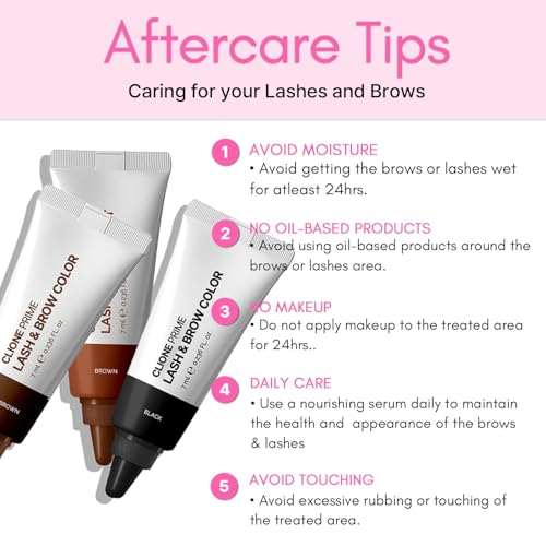 Korean Lash & Brow Color Kit – Dark Brown, Gentle