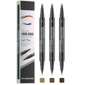 Pinkiou Microblading Eyebrow Pen Set - Waterproof 2-in-1, 3 Shades