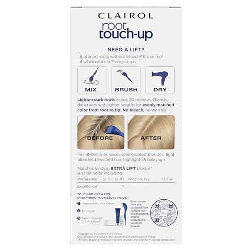 Clairol Root Touch-Up Permanent Hair Dye, Extra Lift Hair Color, Pack of 1