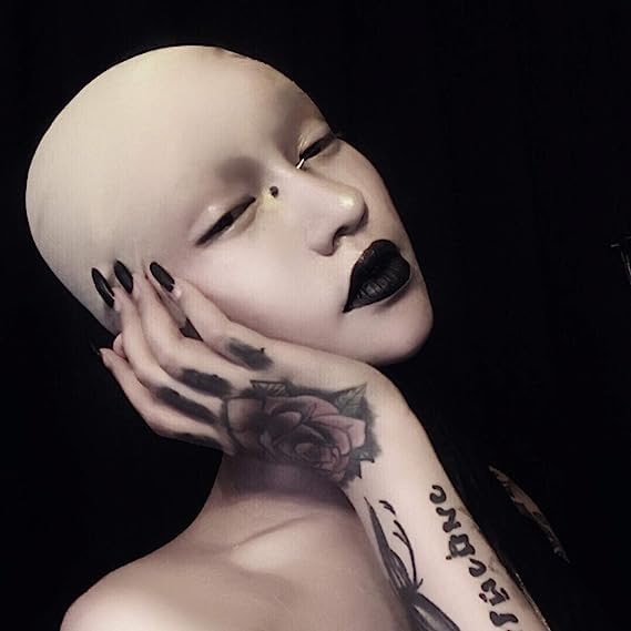 Iceyyyy 6 Piece Latex Bald Cap Set for Adults - Costume