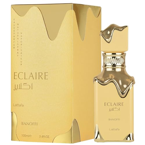 Lattafa Éclaire Banoffi Amber Perfume for Women 3.4oz – Gourmand Fruity & Musky
