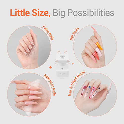 Modelones Mini UV Nail Lamp with Dual Timers for Gel Polish