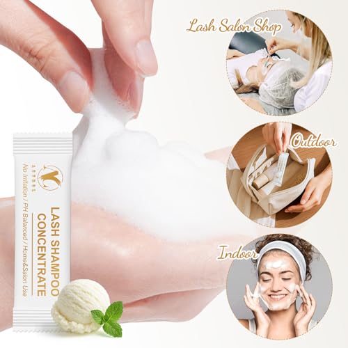 ACTROL 12-Pack Ice Cream Lash Shampoo Concentrate for Extensions