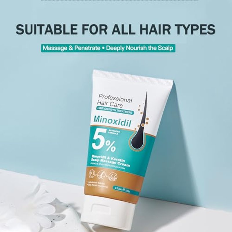 5% Minoxidil Hair Growth Cream for Men & Women - Extra Strength