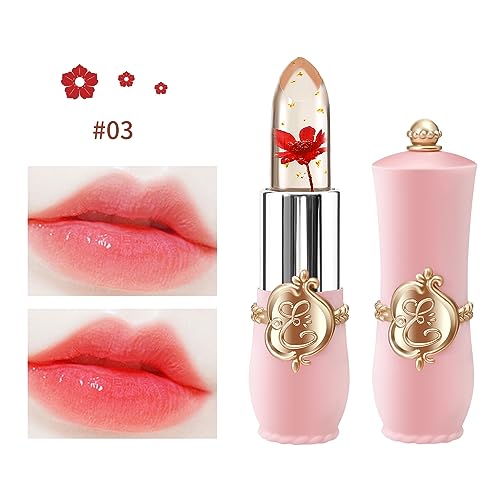 Flower Jelly Lipstick Set Temperature Color Change Moisturizing