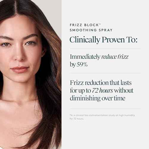 VIRTUE Frizz Block Smoothing Spray, Frizz Control Hair Treatment, Protects from Heat and Humidity, Color Safe, 5 Fl Oz