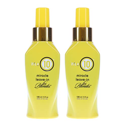 ITS A 10 by It's a 10 MIRACLE LEAVE IN PRODUCT FOR BLONDES 4 OZ (Package Of 2)