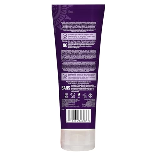 Desert Essence, Italian Red Grape Shampoo, 8.0 fl. Oz. - Gluten Free - Vegan - Cruelty Free - Moisturizing Shampoo - UV Protection - Color Treated Hair