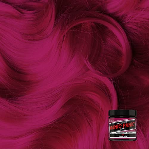 MANIC PANIC Classic Divine Wine Semi Permanent Hair Color - Deep Red-Based Pink Hair Dye for Women & Men That Lasts 4-6 Weeks - Vegan, Ammonia & Cruelty-Free - Create & Mix Custom Shades (4oz)