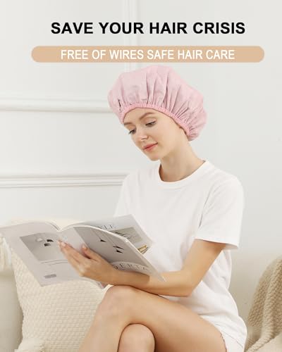 Heat Cap for Deep Conditioning Hair Treatment - 2 Pack