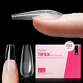 Beetles Tipex Instant Apex Nail Tips - Clear Medium Coffin, 192pcs, 16 Sizes