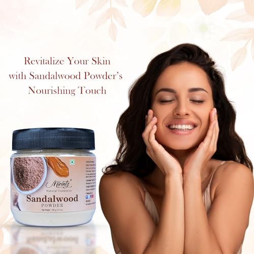 100% Natural Sandalwood Powder - 3.5oz Chandan for Glowing Skin