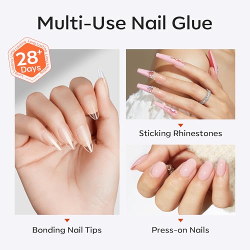Modelones Quick-Dry Semi Solid Nail Glue for Press-On Nails, 10g