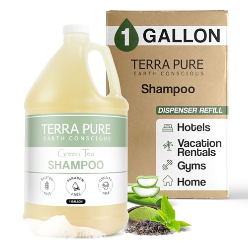 Terra Pure Hotel Shampoo | 1 Gallon | For Hospitality & Vacation Rentals to Refill Dispensers | (Single Gallon)