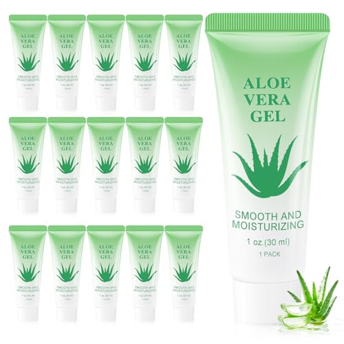Travel Size Aloe Vera Gel - 30 Mini Packs for Hydration & Soothing