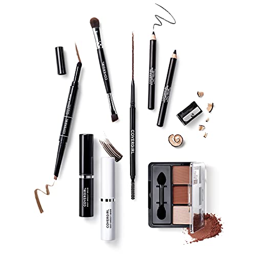 COVERGIRL - Easy Breezy Brow Volumizing Gel, Holds Brows for 24 Hours, Infused with Argan Oil & Biotin, 100% Cruelty-Free