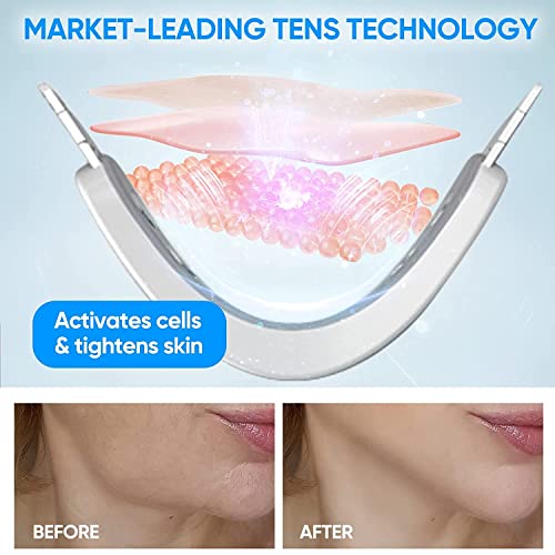 V Line Face Lift Massager with Blue Light - Double Chin Reducer