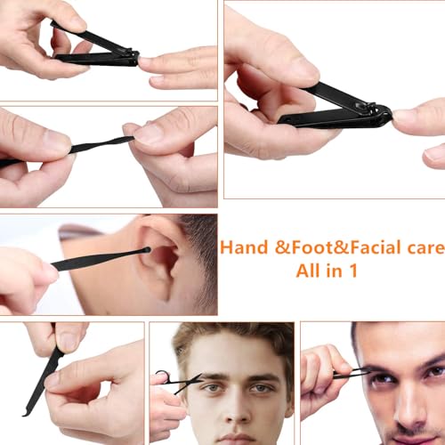 Aceoce 7-Piece Manicure Set with Stainless Steel Nail Clippers