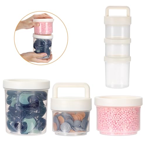 Hoowen 3-Tier Stackable Laundry Detergent Organizer with Handle