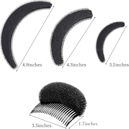 Hair Bump Sponge Volume Bases Set - 10 Pieces Styling Tools