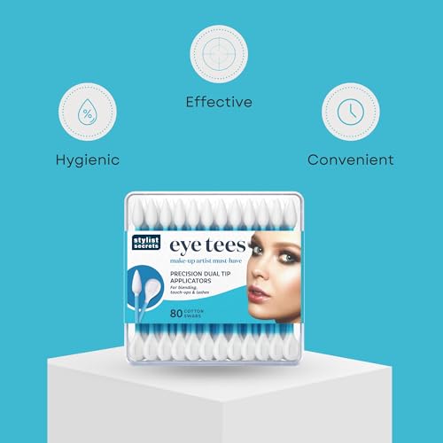 Fran Wilson Eye Tees Precision Makeup Cotton Swabs (2 Pack, 80 Count)