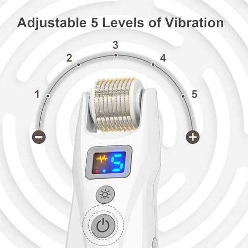 Bioroller G5 Derma Roller Microneedle Roller 0.25mm Micro Needling 540 Titanium Microneedling Skincare Tools for Man & Women
