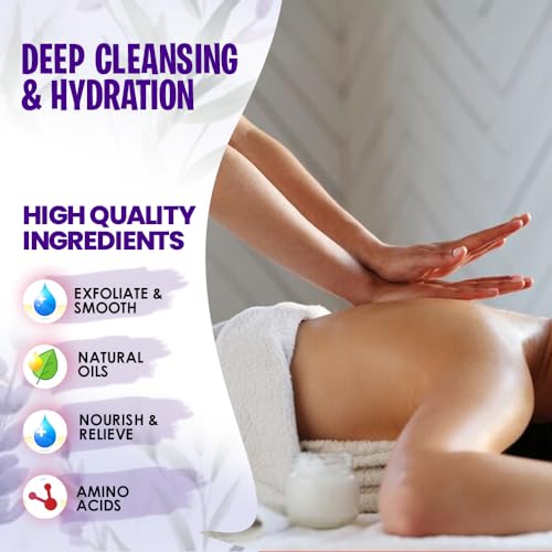 SPA REDI - Foot Cream, Sloughing Lotion, Lavender and Wildflower 128 Oz - Pedicure Massage Foot Care for Dry Cracked Feet, Scrub Gently, Exfoliating