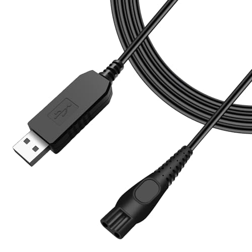 Vancle 15V USB Charger Cable Fit for Philips HQ Series HQ8505£¬N orelco 9000 7000 5000 3000 Series, USB-C Power Cord for Oneblade Electric Shaver Razor N orelco QP6510, QP6520, QP6530, QP6550, HC9450