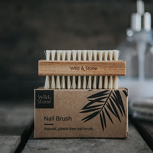 Natural Wooden Nail Brush with Sisal Bristles - Plastic-Free