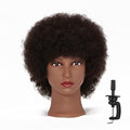 Hairingrid Afro Mannequin Head with 100% Human Hair & Clamp