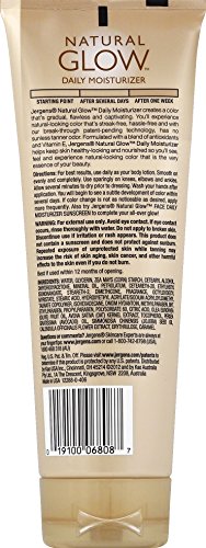 Jergens Natural Glow Daily Moisturizer, Revitalizing, Fair to Medium Skin Tones, 7.5 Ounce (Pack of 2)