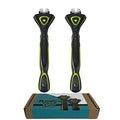 DORCO Pace 6 Sport - Six Blade Razor System with Trimmer and Pivoting Head (2 Replacement Handles Only (No Blades))