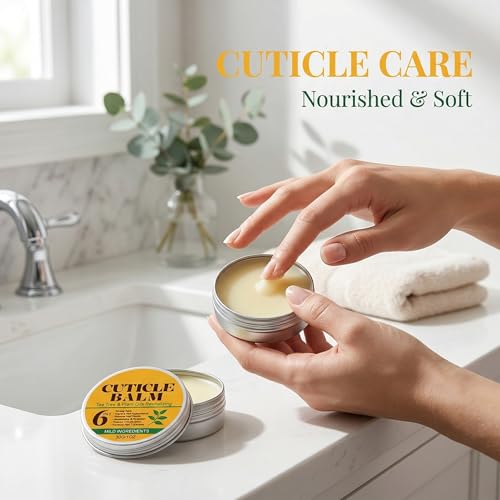 Tea Tree Nail & Cuticle Balm – Moisturizing Cuticle Cream for Soft Nails, 1 oz