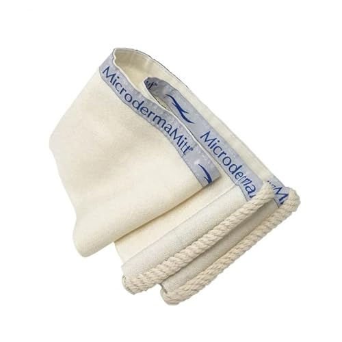 MicrodermaMitt Deep Exfoliating Back Scrubber for Bath & Shower - Dead & Dry Skin Remover - Double-Sided Exfoliator - Body Wash Cloth for Men & Women