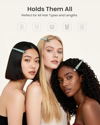 AIMIKE 4.8-Inch No-Crease Hair Clips for Thick Hair - 6-Pack