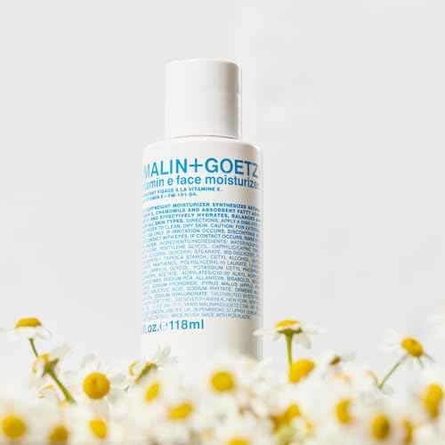 Malin + Goetz Vitamin E Face Moisturizer | Lightweight Hydrating Daily Face Cream Balancing All Skin Types | Fragrance-Free, Vegan | 4 Fl Oz & 8.5 Fl Oz