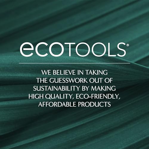 EcoTools Precision Blush Makeup Brush, Cheek Blush Brush, For Loose or Pressed Powder, Also Works With Bronzer, Eco-Friendly Face Makeup Brush, Vegan & Cruelty-Free, Synthetic Bristles, 1 Count