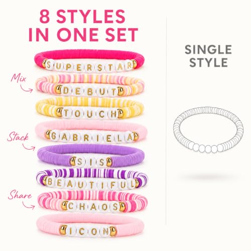 Pink Superstar Friendship Bracelets Y2K Jewelry Gifts for K. Pop Fans & Concerts - SportsLiking