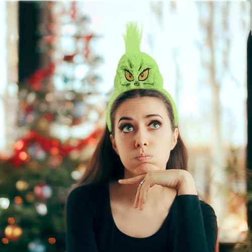 Christmas Green Monster Headband 1 Pack For Women and Girls Halloween Costume Show