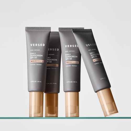 Versed Good Defense Daily Sunscreen for Face - SPF 50 PA++++ Broad Spectrum Chemical Sunscreen for All Skin Types - Lightweight & Hydrating Sun Screen - Pregnancy Safe (1.7 oz)