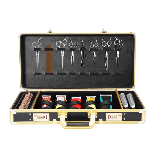 Barber Carrying Case with Code Lock | Aluminum Salon Tool Storage