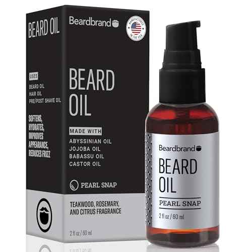 Beardbrand Beard Oil for Men with Jojoba & Vitamin E ? Softens Stubble, Conditions Skin & Promotes Beard Growth | Teakwood, Rosemary, & Citrus Scent | 2 fl oz