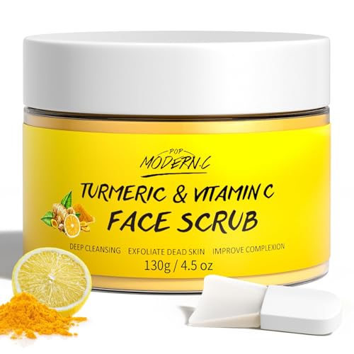 Vitamin C & Turmeric Face Scrub - Organic Exfoliator 130g