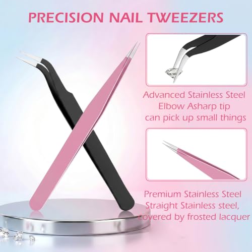Rhinestone Picker Tool Kit - 3 Pens, 2 Tweezers, Wax Tips
