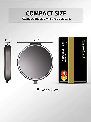2.5" Compact Mirror 1x/2x Magnification Foldable Pocket Mirror