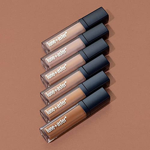 Lune+Aster HydraGlow Concealer - Deep Almond - This medium to full coverage, skin-nourishing concealer hides dark undereye circles, blemishes, redness and other imperfections.