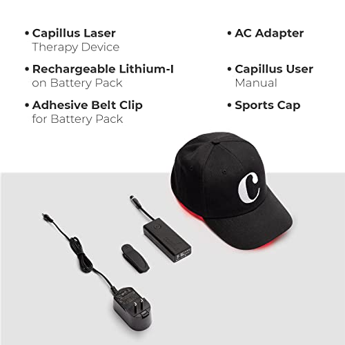 Capillus ONE Hair Growth Laser Cap, FDA Cleared Cold Laser Therapy Device ideal for Thinning Hair, Laser Hat for Hair Growth for men and women to treat Androgenetic Alopecia