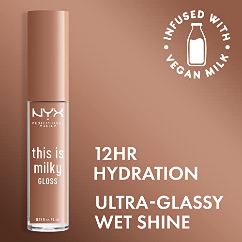 NYX This Is Milky Gloss Vegan Lip Gloss - Cookies & Milk